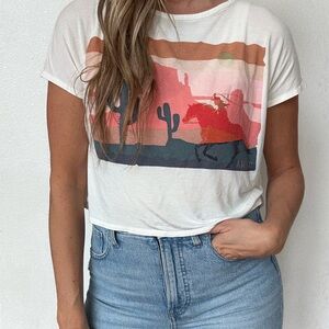 Graphic Print White T-Shirt